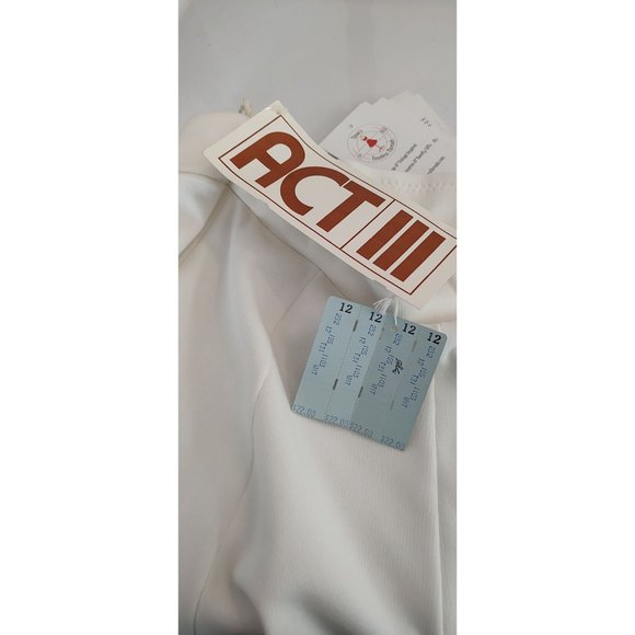 Vintage ACT III Deadstock 1970's White Tulip Mini Skirt- Size 6 - Picture 9 of 12